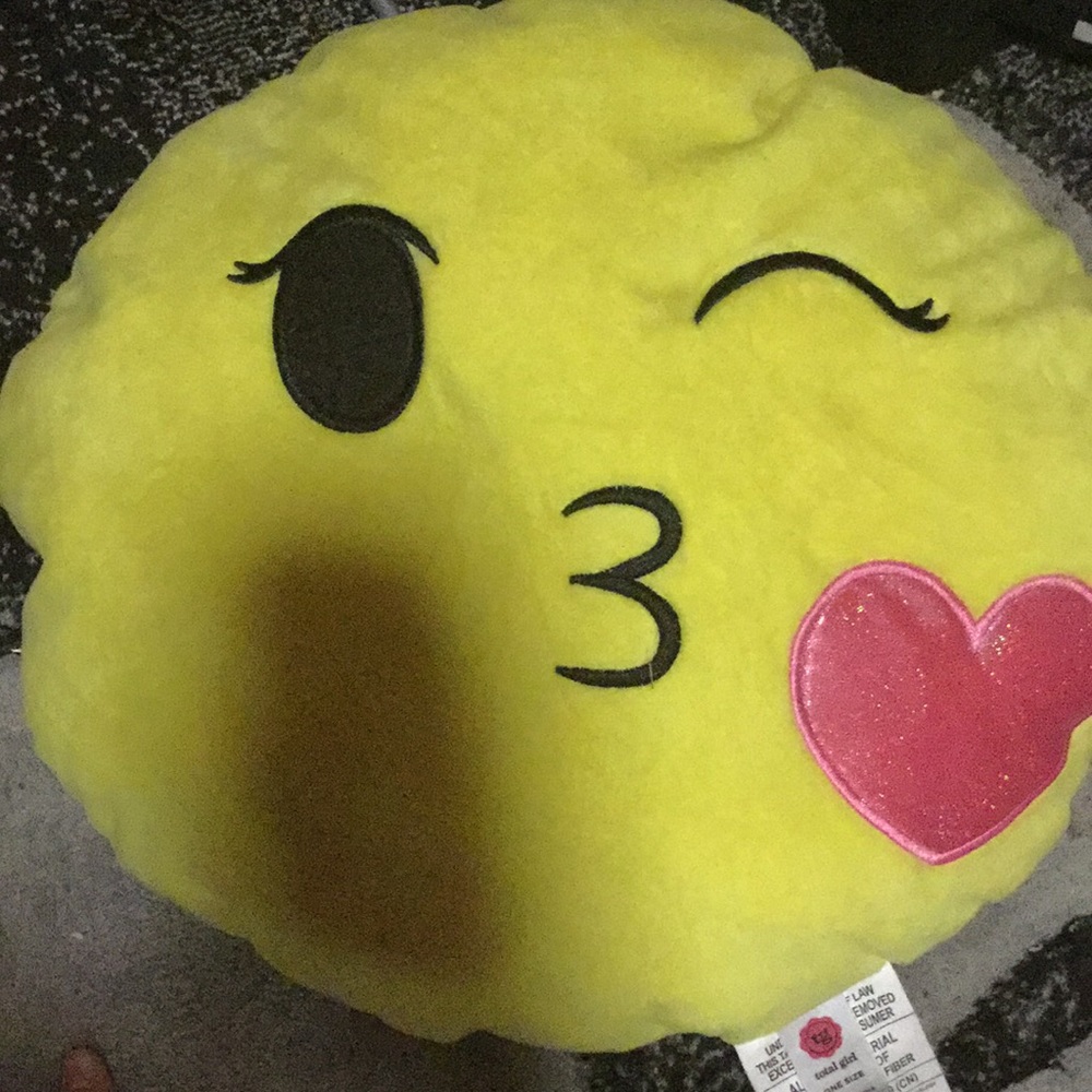 A emoji pillow